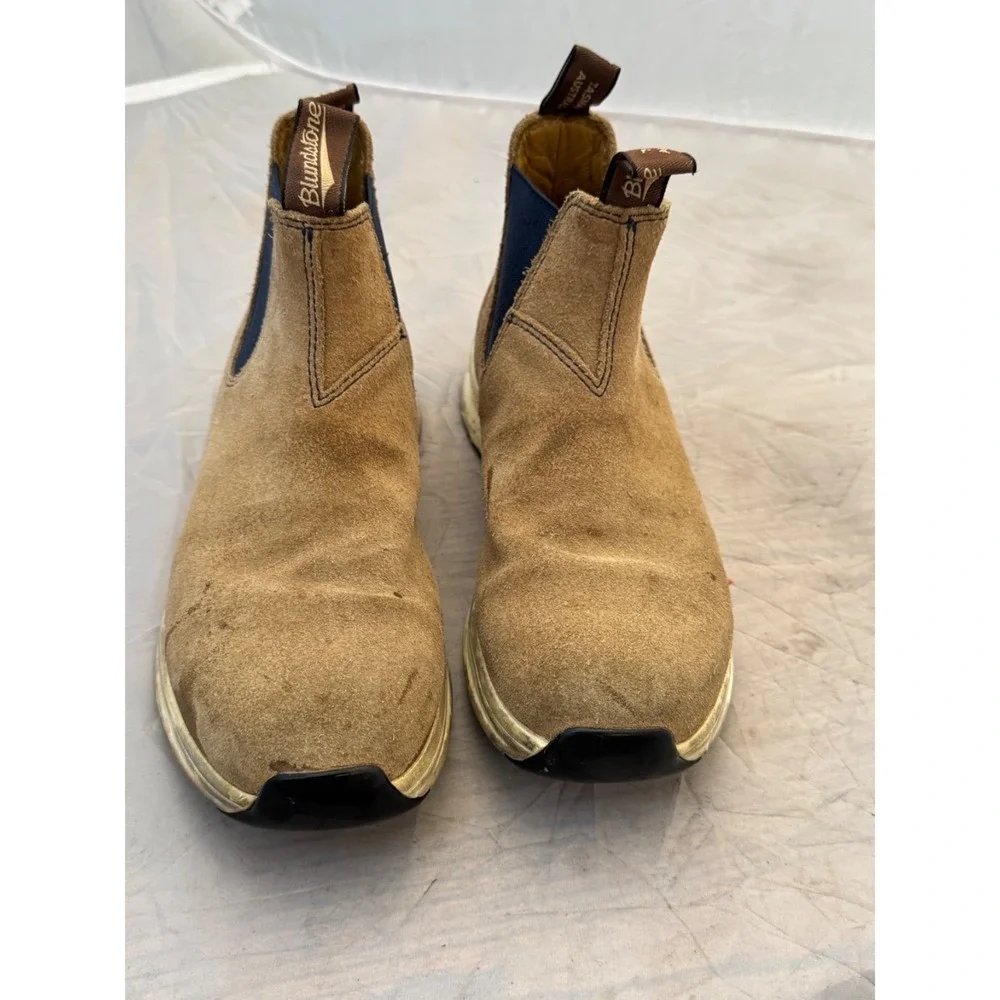 Blunderstone Distressed Tasmania Australia Tan Suede Workwear Ranch Size 9 Men's
